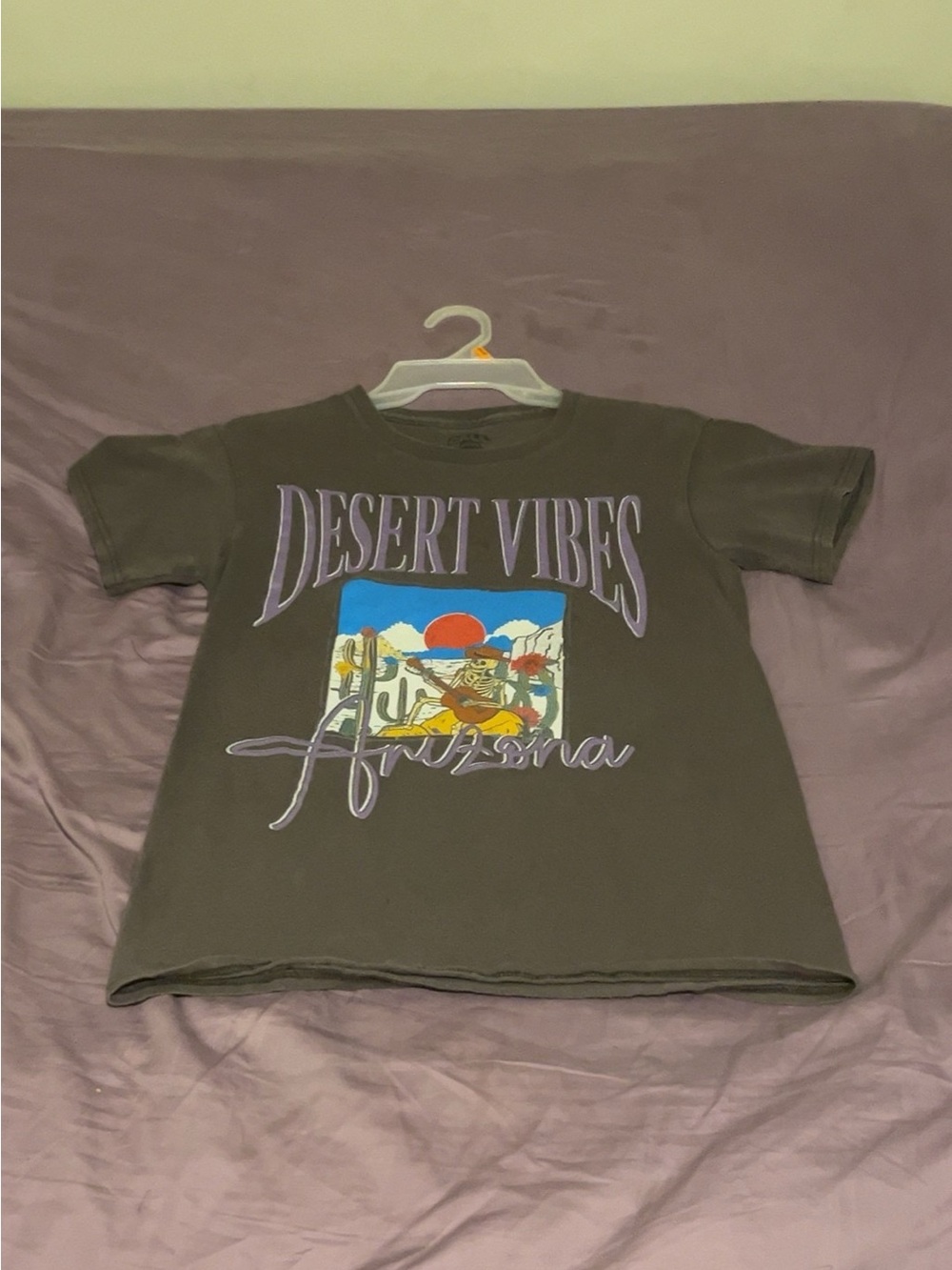 Kids 'Desert Vibes Arizona' Graphic Tee - Olive Green